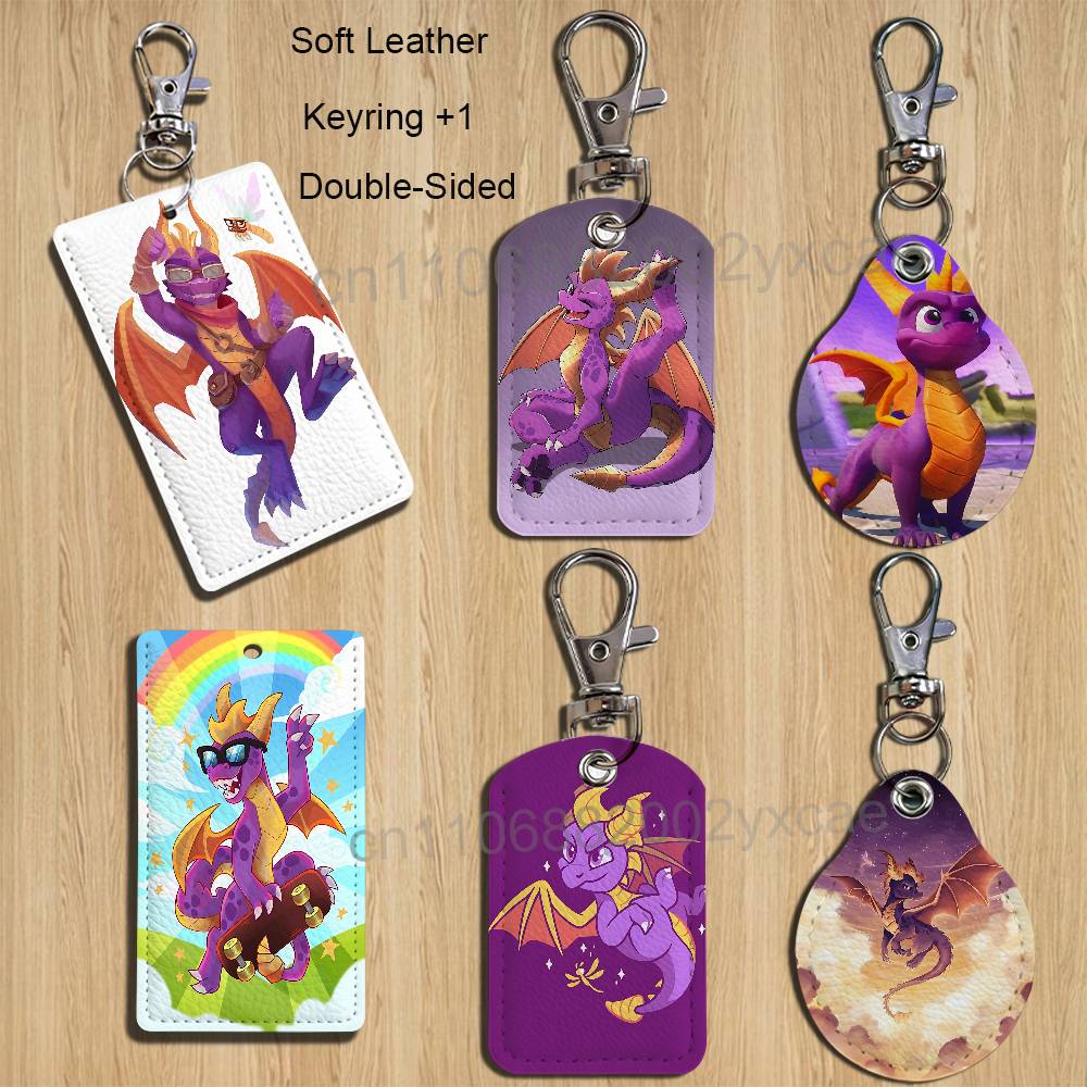 Lanyard Badge Holder - game Spyro the Dragon Sparx Deri