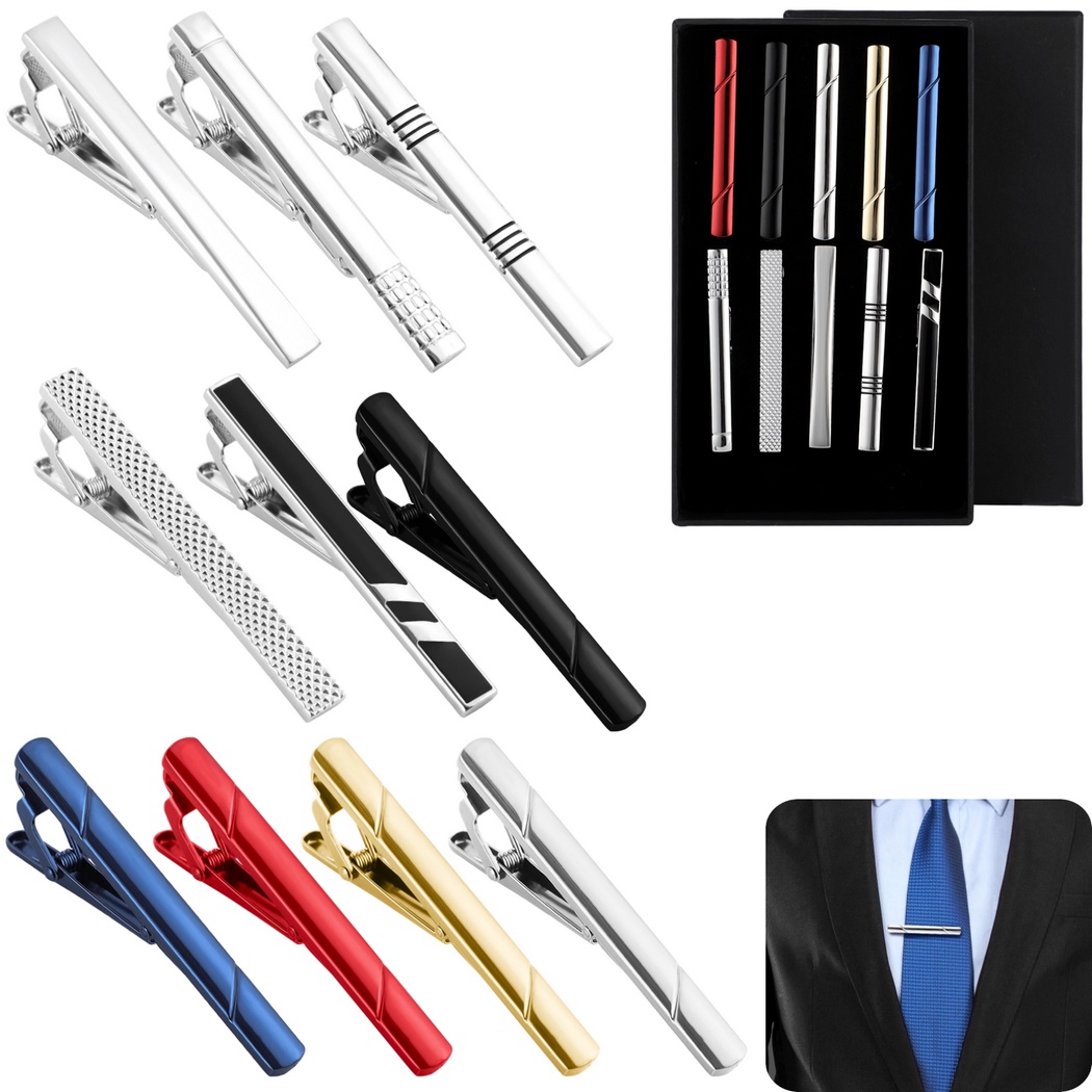Tie Bar Set Gift - 10'lu Kravat İğnesi Seti Erkekler İçin
