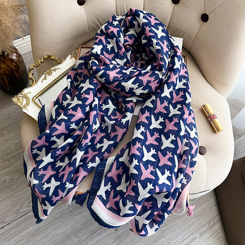 Pashmina Wrap Large - Lüks marka eşarp pamuk şal Lady