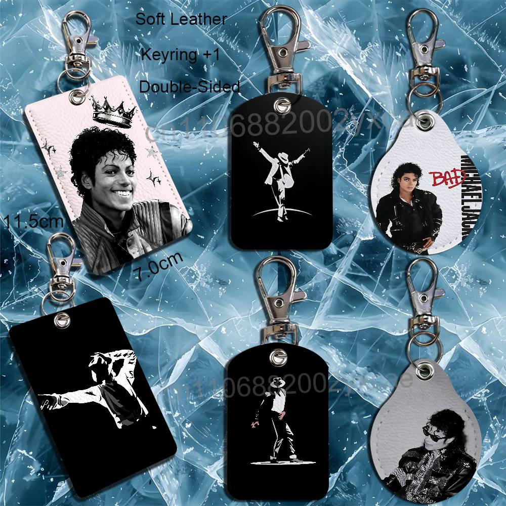 Lanyard Badge Holder - MJ birinci sınıf Michael Jackson Deri