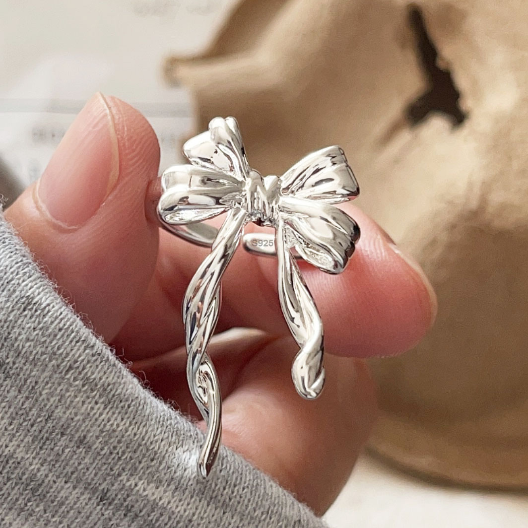 Tie Clip Silver - Kadınlar İçin 925 Ayar Gümüş Yüzükler