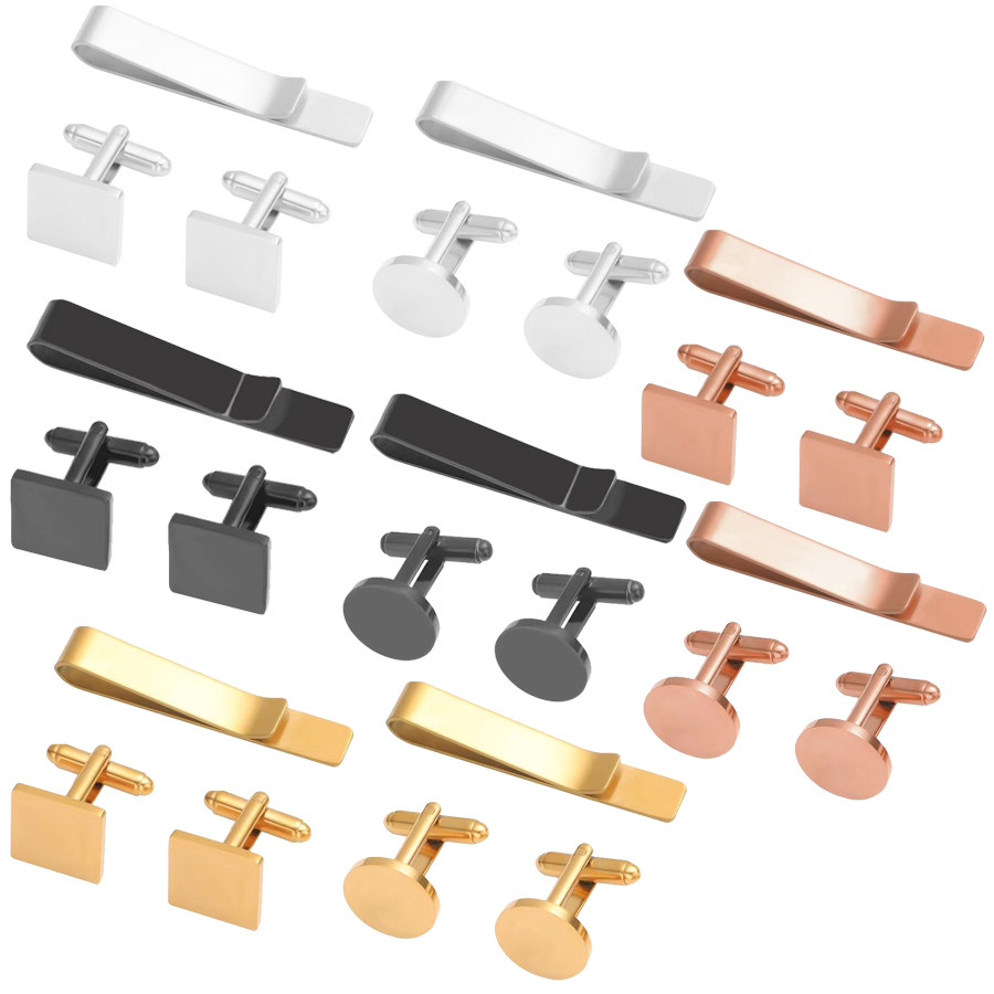 Tie Bar Set Gift - Freeteeme Yeni Moda Kol Düğmeleri ve