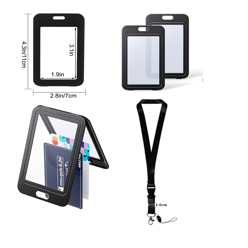 Lanyard Badge Holder - 3 Adet Plastik Rozet Çalışan Rozet