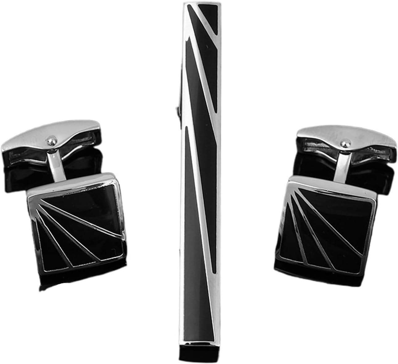 Tie Bar Set Gift - 2 Set, Erkek Kravat Klipsi Kol