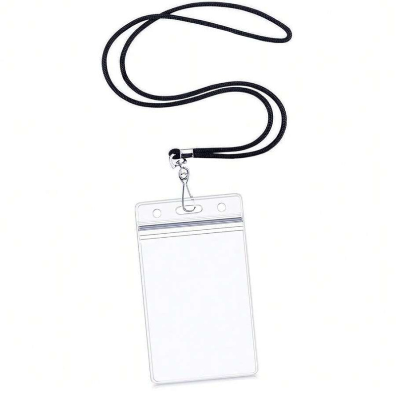 Lanyard Badge Holder - Su Geçirmez Tip Yeniden Kapatılabilir Fermuarlı