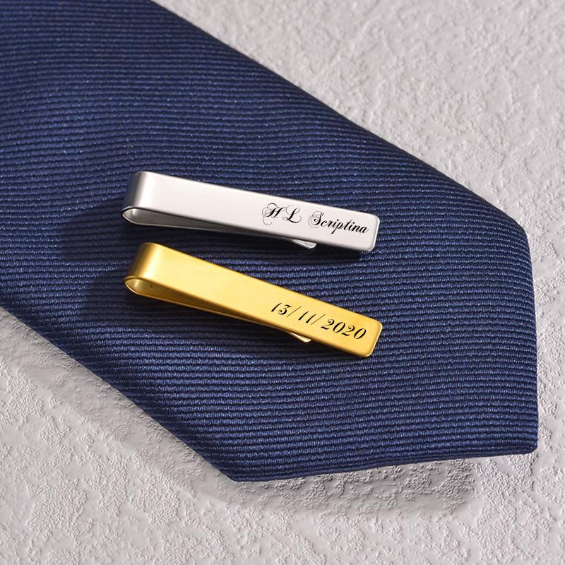 Paslanmaz çelik kazınmış adı k - Tie Bar Set Gift incelemesi ve fiyatı