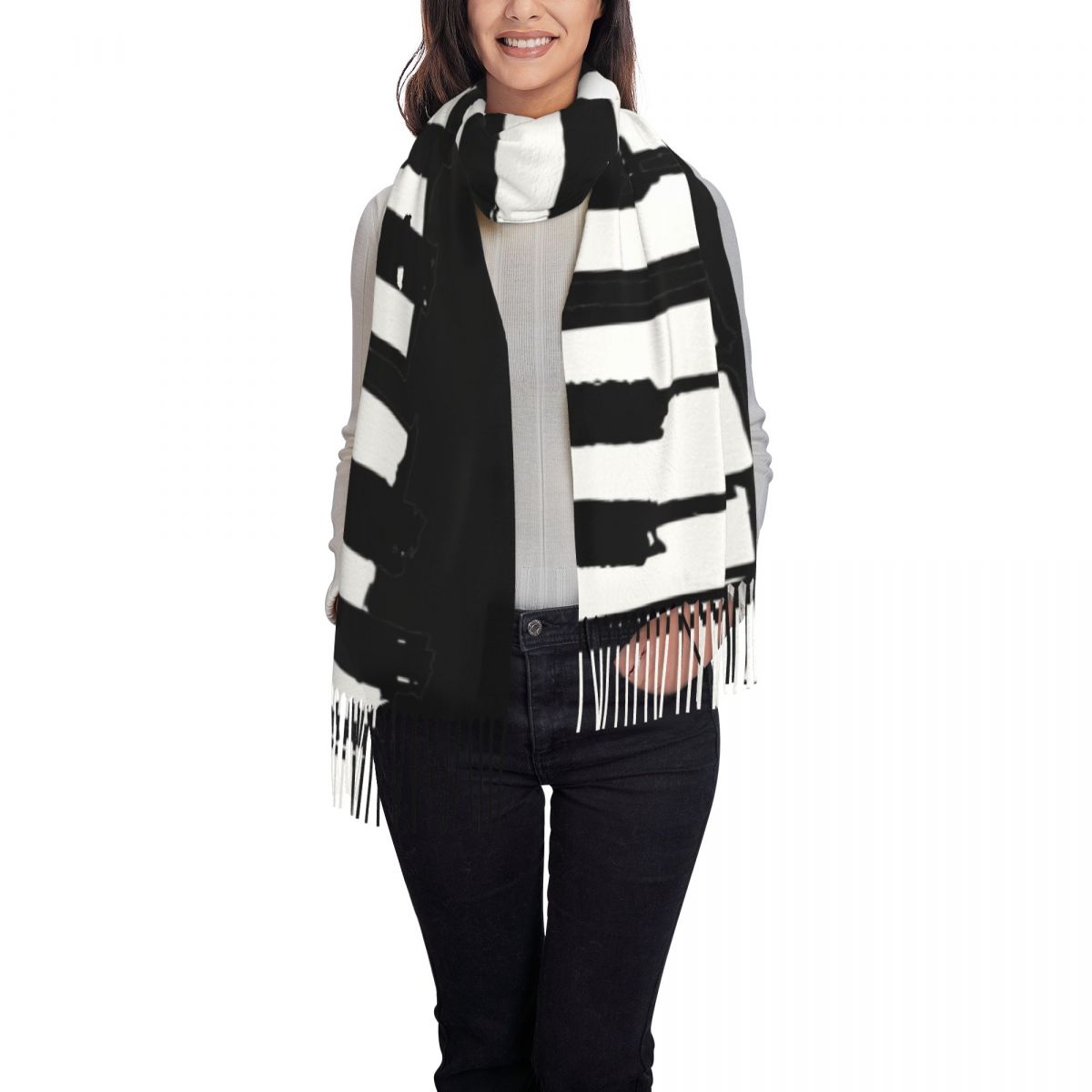 Minimalist Piyano Tuşları Dese - Pashmina Wrap Large incelemesi ve fiyatı