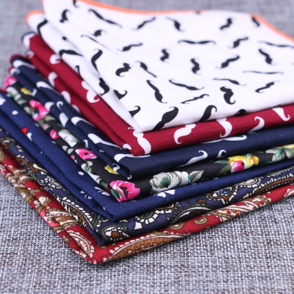 Moda pamuk cep kare çiçek saka - Handkerchief Cotton Men incelemesi ve fiyatı
