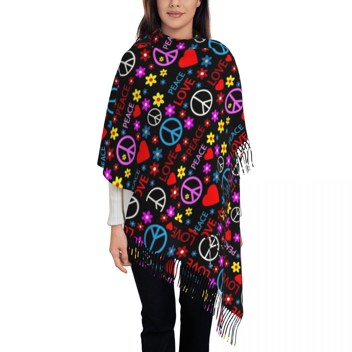 Barış Foral Aşk Desenli Kadınl - Pashmina Wrap Large incelemesi ve fiyatı