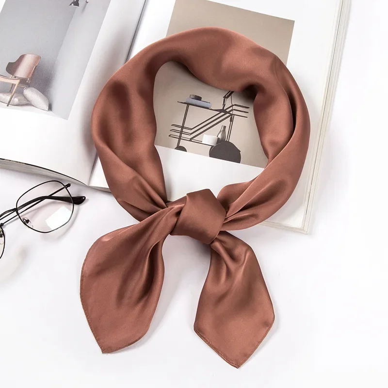 Saten Eşarp Kadın 70cm Düz Ren - Ascot Neck Scarf incelemesi ve fiyatı