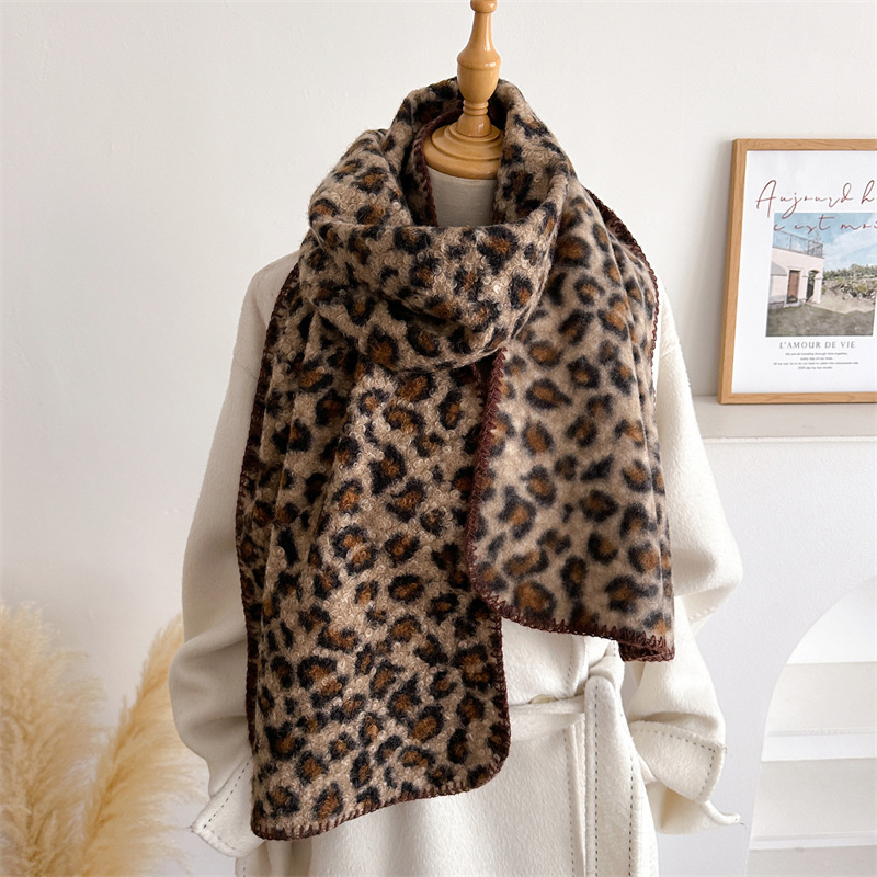 Sonbahar Kış Leopar Desenli Eş - Pashmina Wrap Large incelemesi ve fiyatı