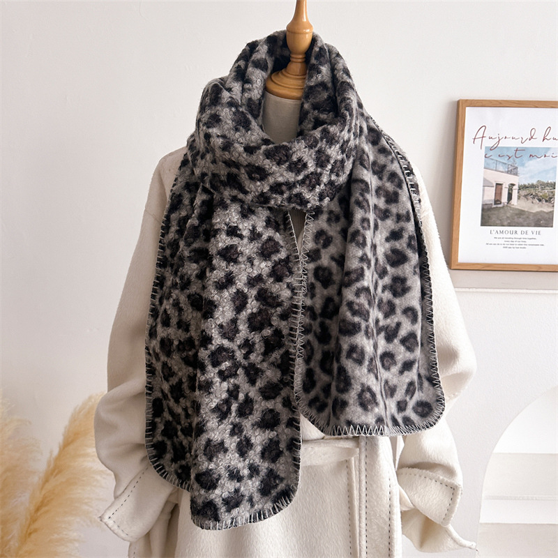 Sonbahar Kış Leopar Desenli Eş - Pashmina Wrap Large incelemesi ve fiyatı
