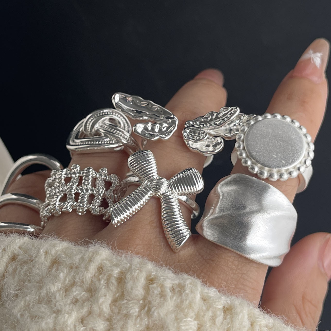 925 Ayar Gümüş Yüzük Kadınlar  - Tie Clip Silver incelemesi ve fiyatı