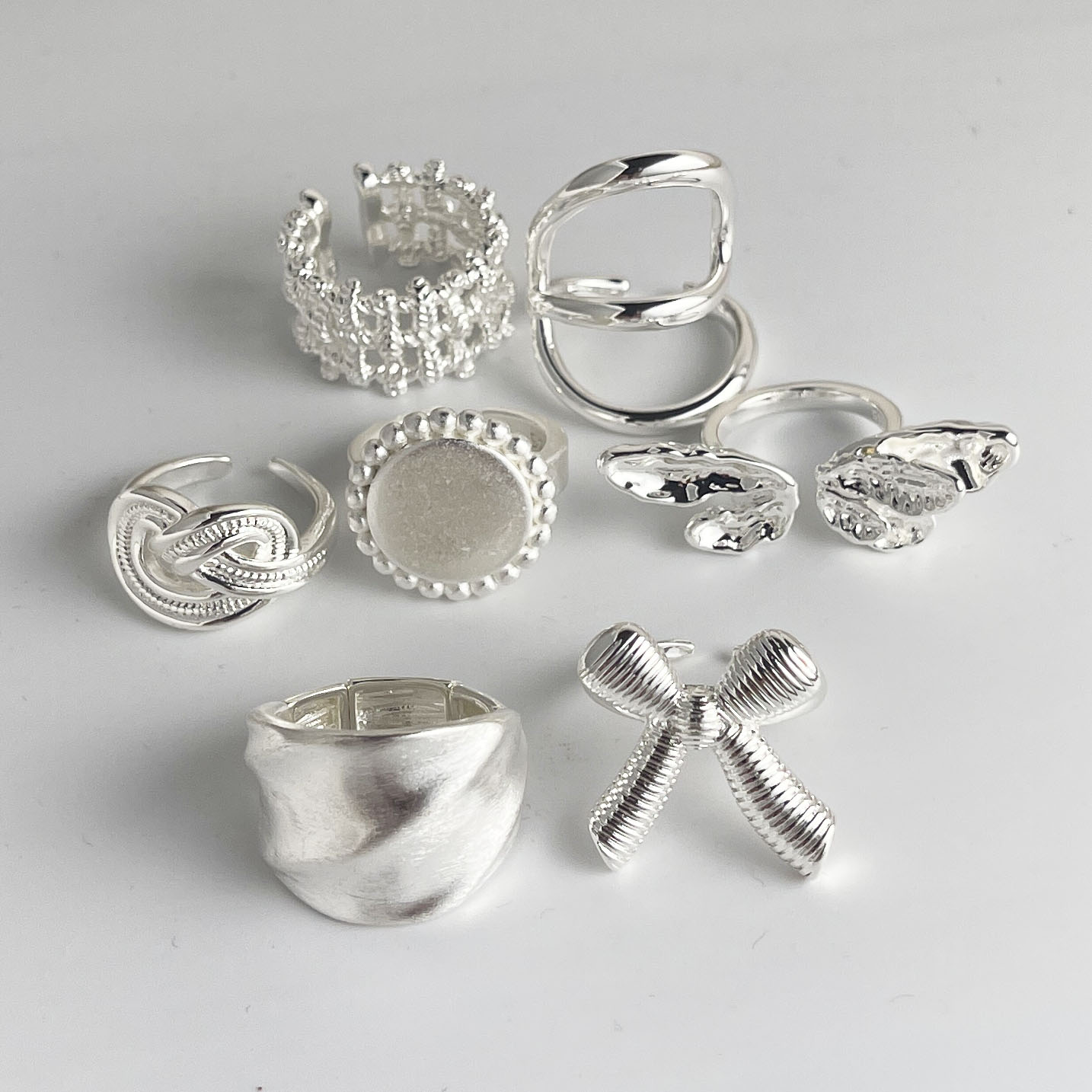925 Ayar Gümüş Yüzük Kadınlar  - Tie Clip Silver incelemesi ve fiyatı