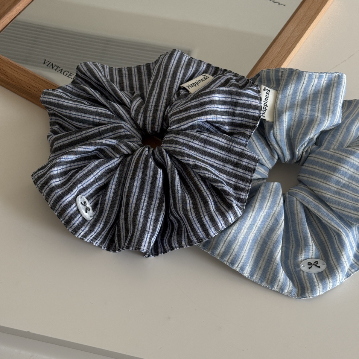 Mavi Düz Renk İpek Saç Bantlar - Silk Tie Striped incelemesi ve fiyatı
