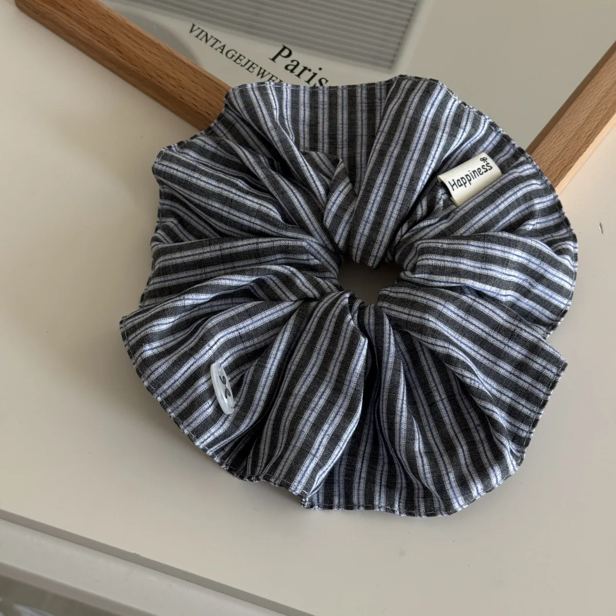 Mavi Düz Renk İpek Saç Bantlar - Silk Tie Striped incelemesi ve fiyatı