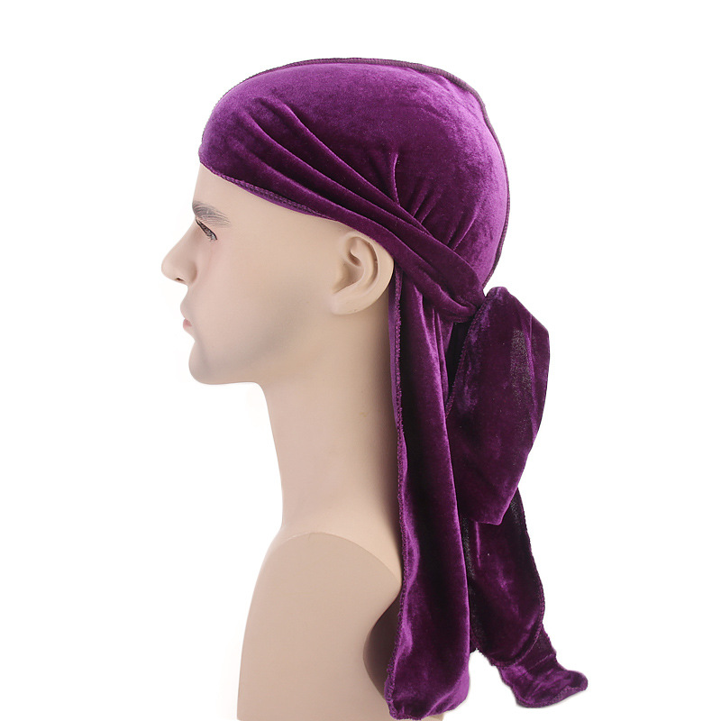 Yeni Lüks Erkekler Kadife Dura - Bandana Doo Rag incelemesi ve fiyatı