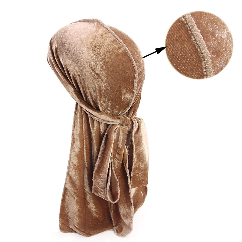 Yeni Lüks Erkekler Kadife Dura - Bandana Doo Rag incelemesi ve fiyatı