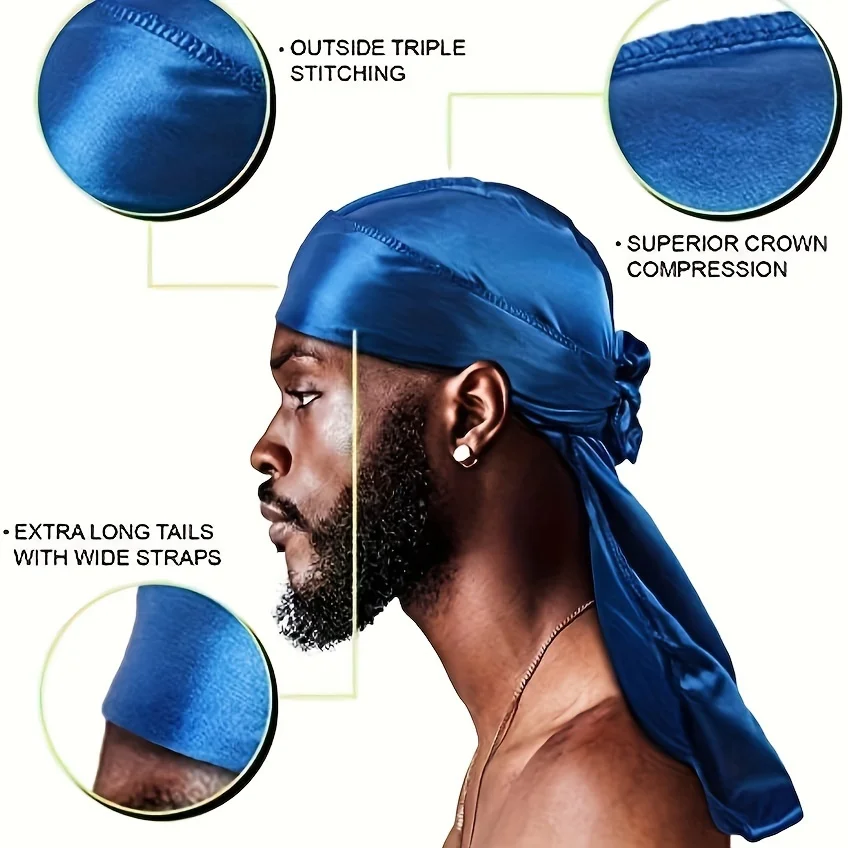 Erkek İpek Durag Bone Bandana  - Bandana Doo Rag incelemesi ve fiyatı