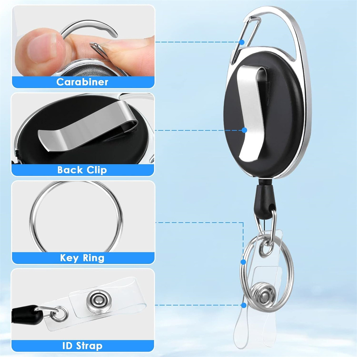 3 Adet Plastik Rozet Çalışan R - Lanyard Badge Holder incelemesi ve fiyatı