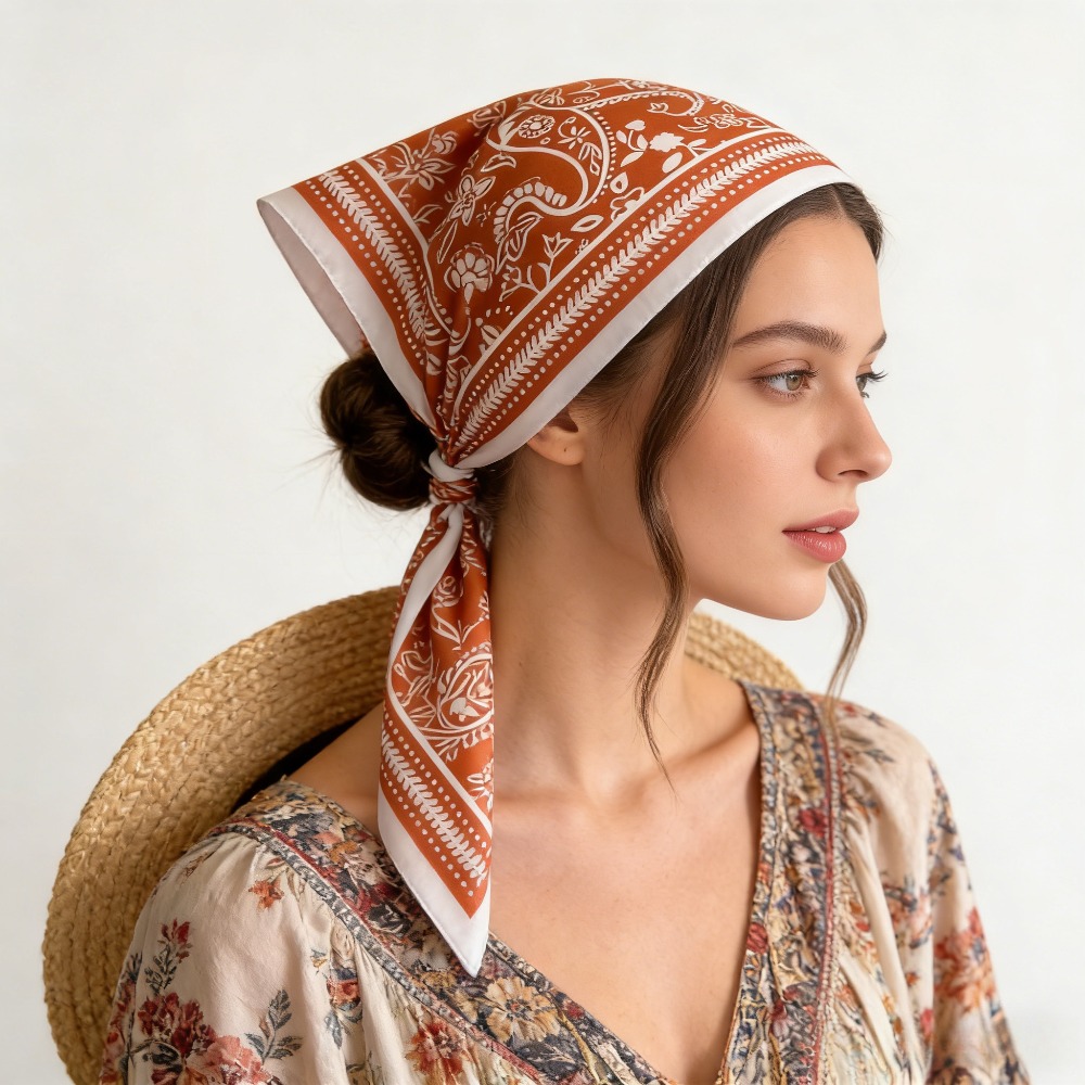 1 adet kaju desenli moda ipek  - Silk Neck Scarf incelemesi ve fiyatı