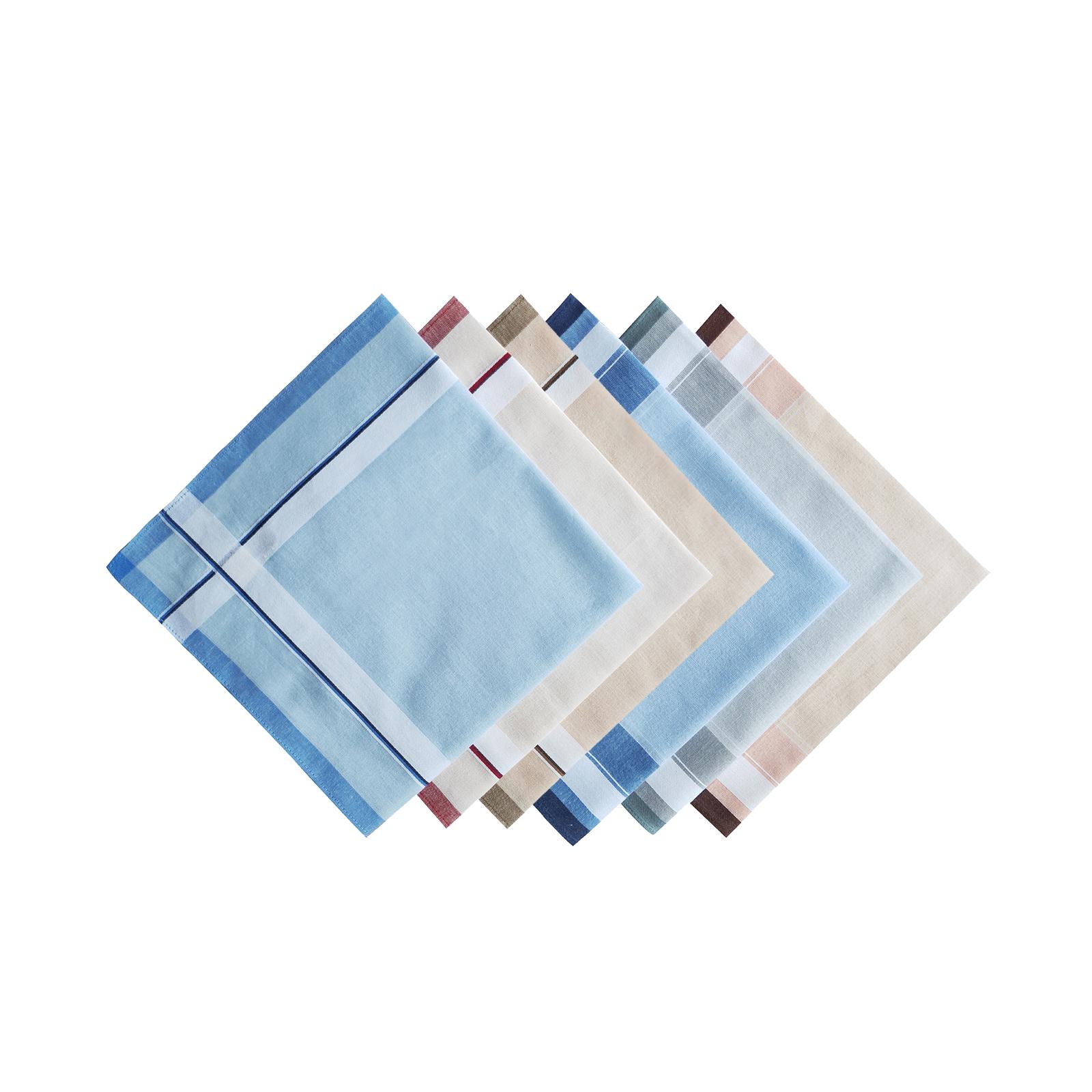 6 Adet Cep Mendili 40cm Pamukl - Handkerchief Cotton Men incelemesi ve fiyatı