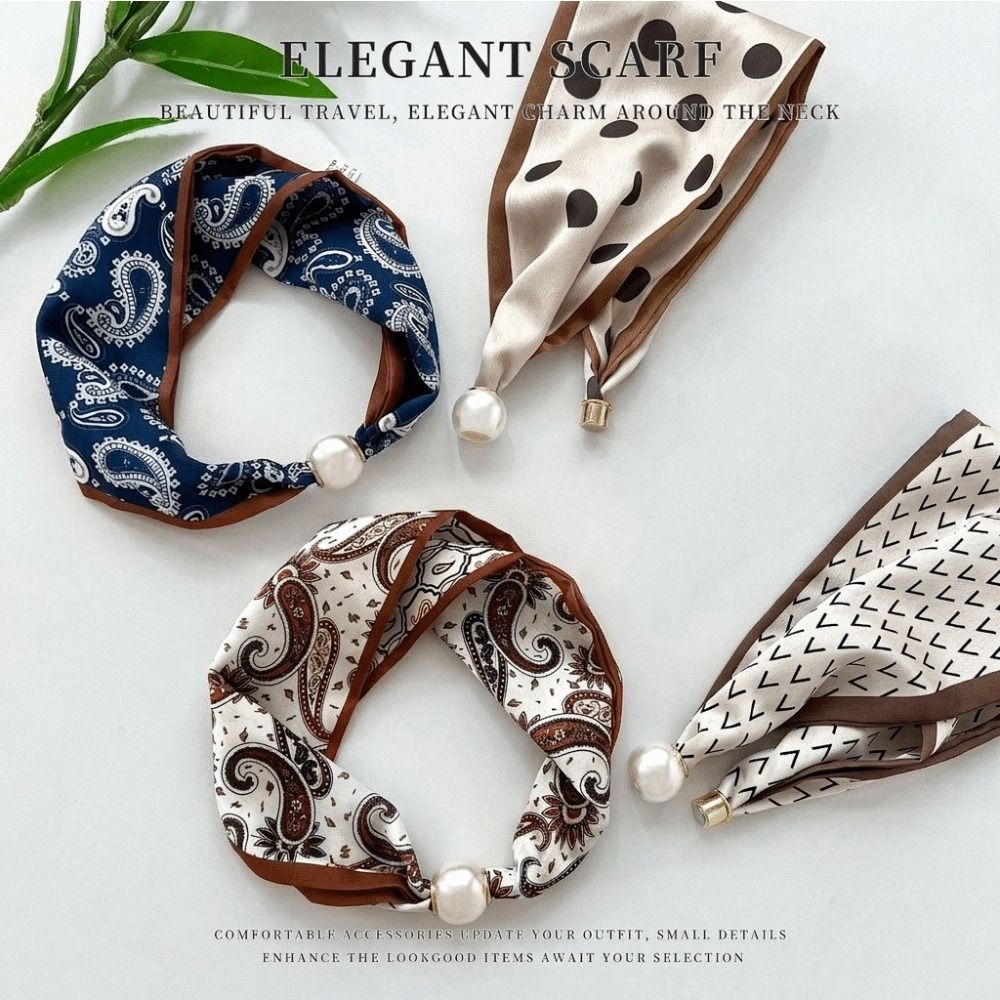 Zarif Manyetik Tokalı İnci İpe - Ascot Neck Scarf incelemesi ve fiyatı