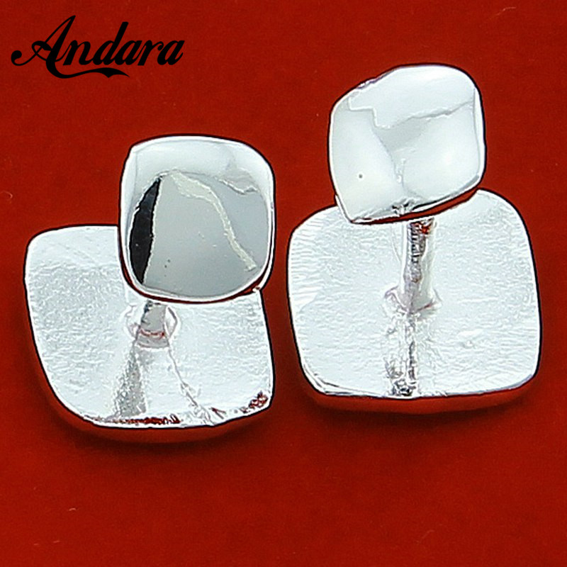 Sıcak satış gümüş kare kol düğ - Tie Clip Silver incelemesi ve fiyatı