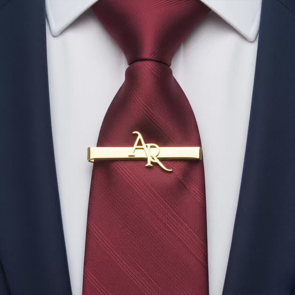 Kişiselleştirilmiş Baş Harfli  - Tie Clip Silver incelemesi ve fiyatı