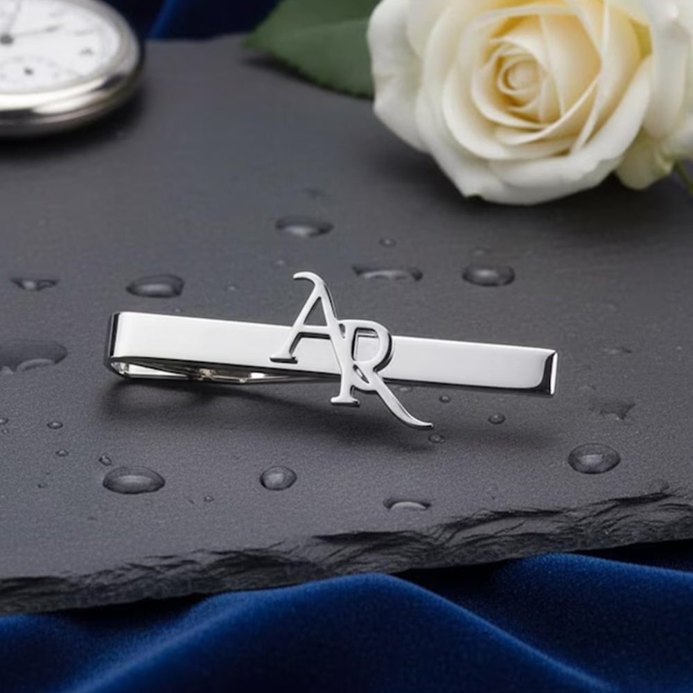Kişiselleştirilmiş Baş Harfli  - Tie Clip Silver incelemesi ve fiyatı