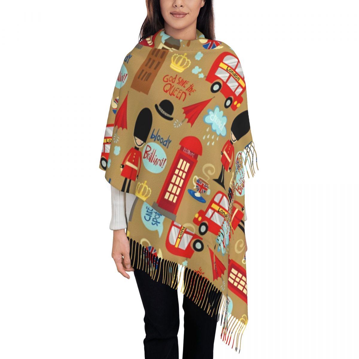 Kadınlar için Büyülü Londra At - Pashmina Wrap Large incelemesi ve fiyatı