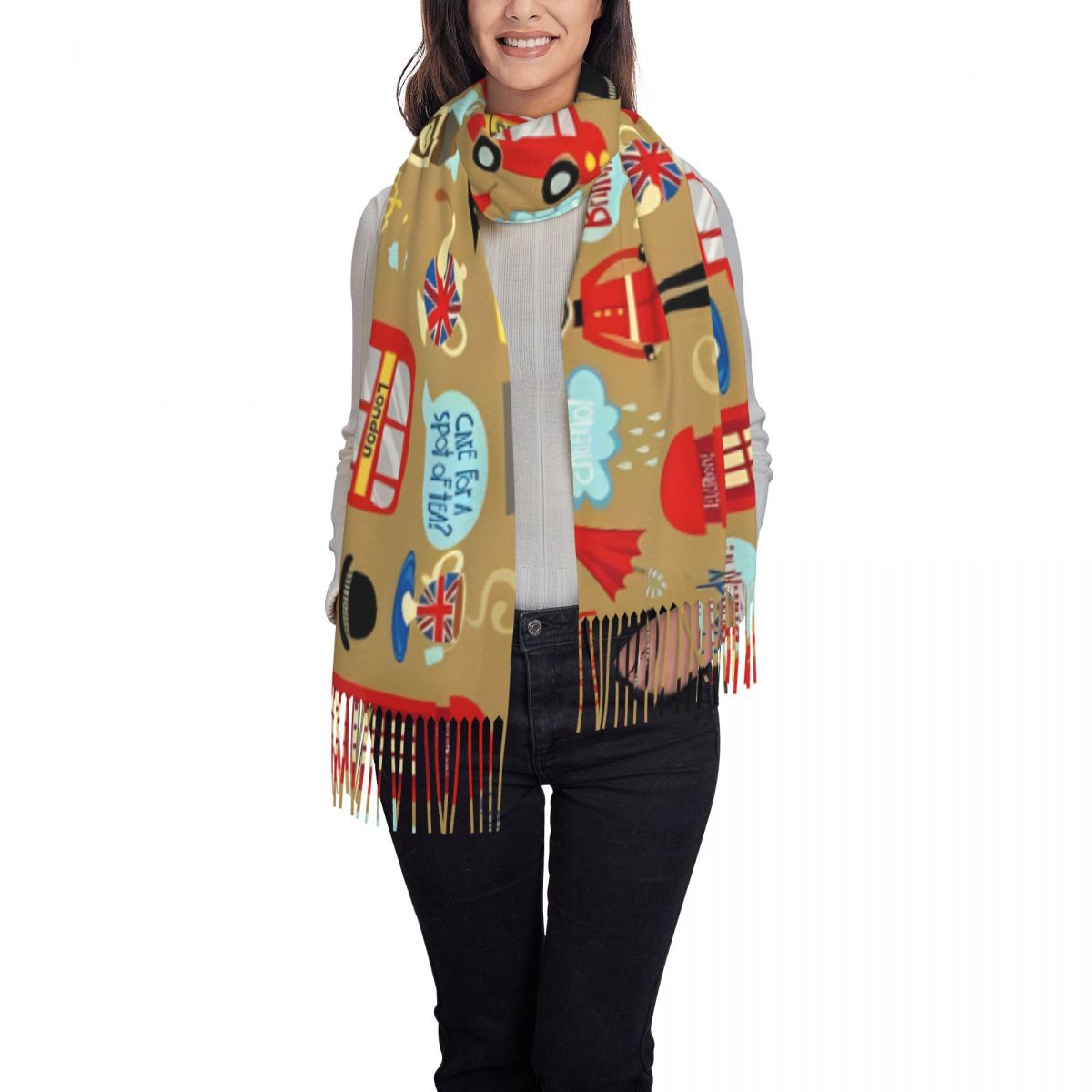 Kadınlar için Büyülü Londra At - Pashmina Wrap Large incelemesi ve fiyatı