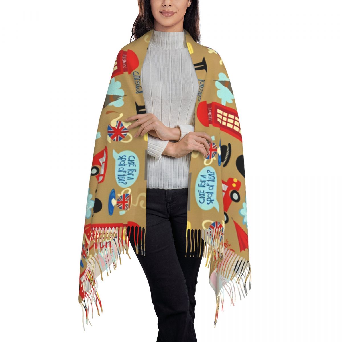 Kadınlar için Büyülü Londra At - Pashmina Wrap Large incelemesi ve fiyatı