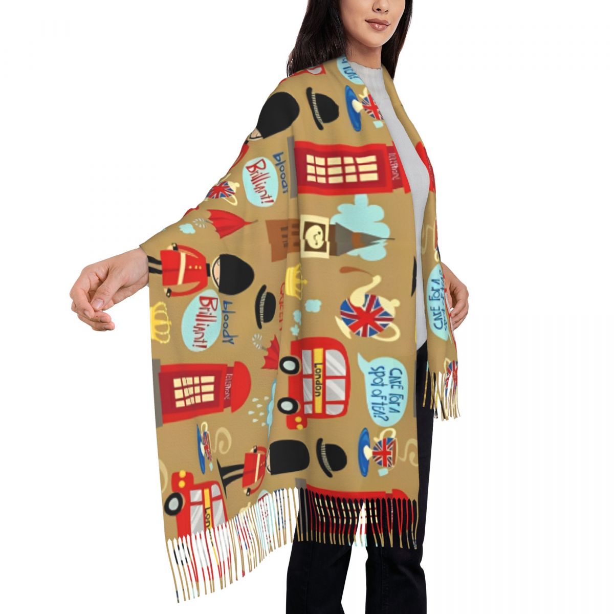 Kadınlar için Büyülü Londra At - Pashmina Wrap Large incelemesi ve fiyatı